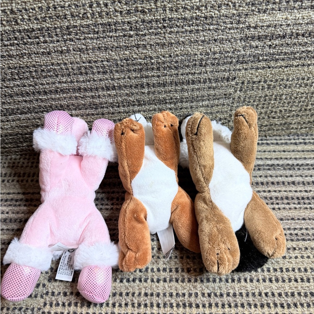 Unipak Plush Animal Trio for Small Pets - Brown, Tan, Pink chipmunk unicorn fox - Picture 10 of 13